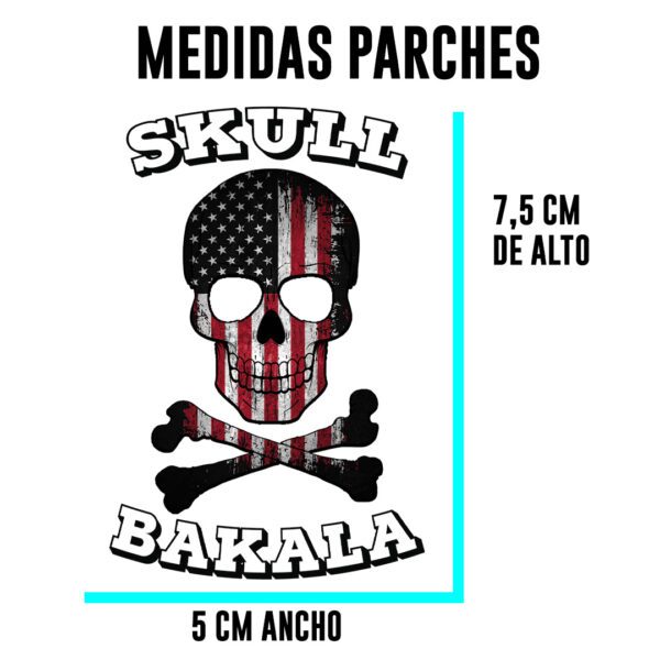 Parches skull bakala y Fuerza remember