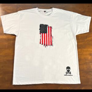 ¡Descubre la Camiseta "USA Flag" de Skull Bakala! Ideal para Festivales