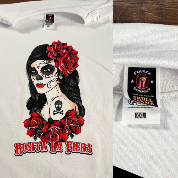 Rosita la Fiera nueva camiseta skull bakala