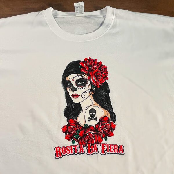 Rosita la Fiera nueva camiseta skull bakala